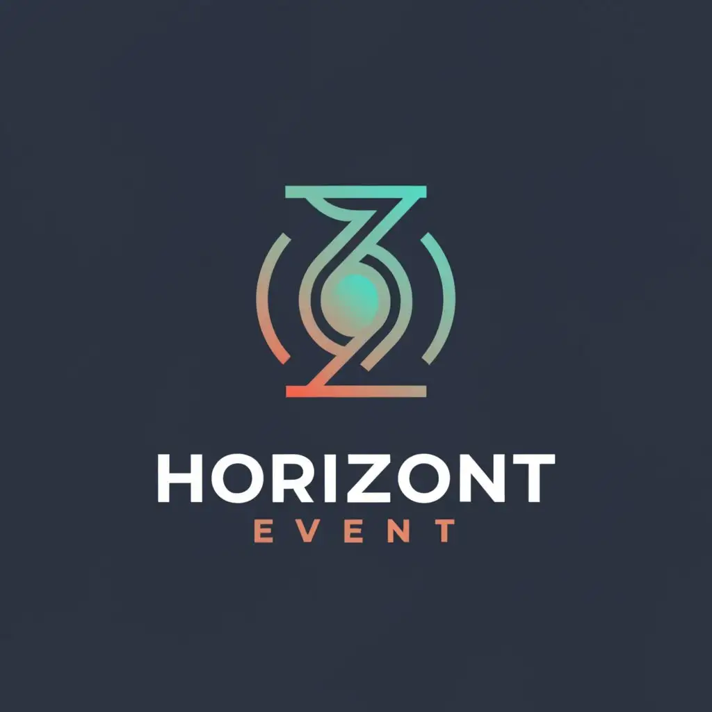 a logo design,with the text "horizont event", main symbol:⌛️,Moderate,be used in Others industry,clear background
