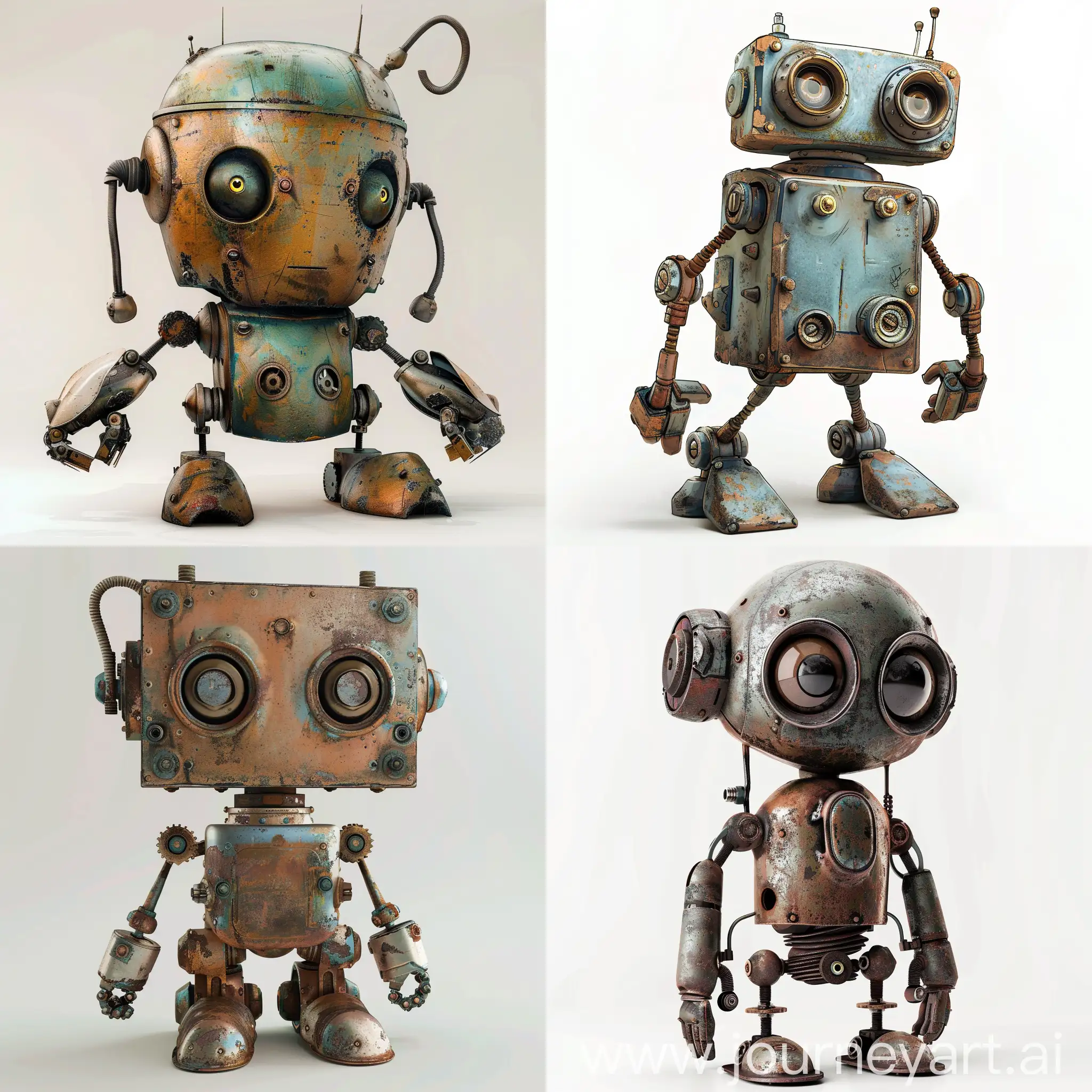 Charming-VintageStyle-Robot-with-Whimsical-Appeal