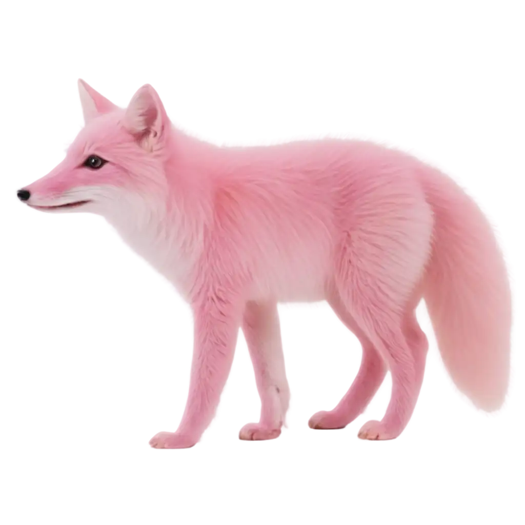 Cute pink corsac fox
