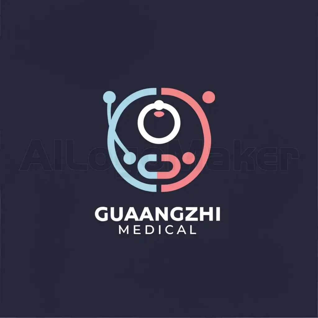 a logo design,with the text "Guangzhi Medical", main symbol:Circular,Moderate,clear background