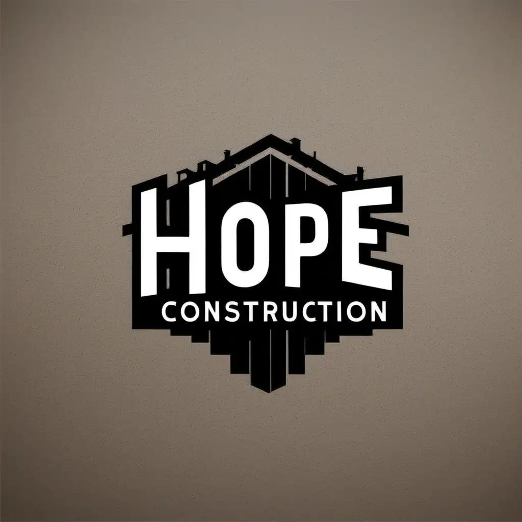 " HOPE Construction "  on logo