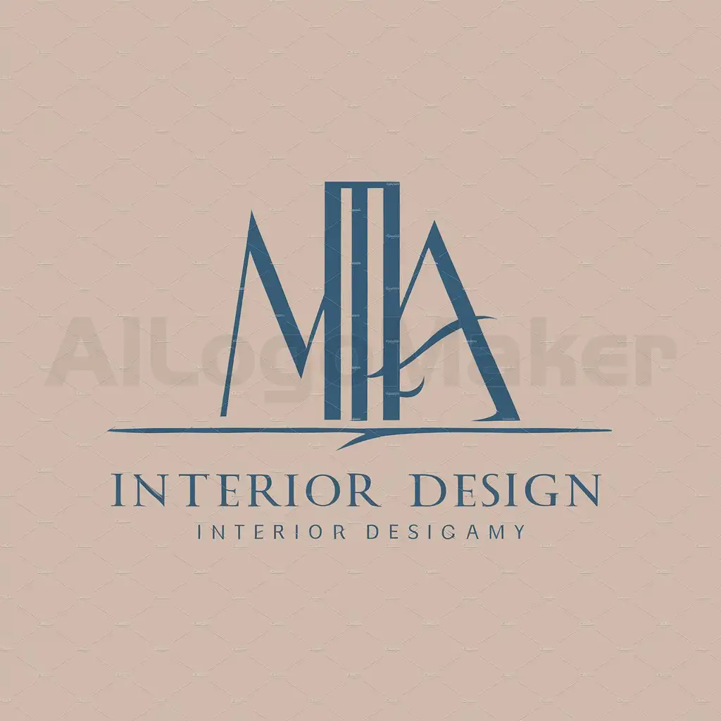 LOGO-Design-For-Interior-Design-Company-MA-Monogram-in-Deep-Blue-Gold