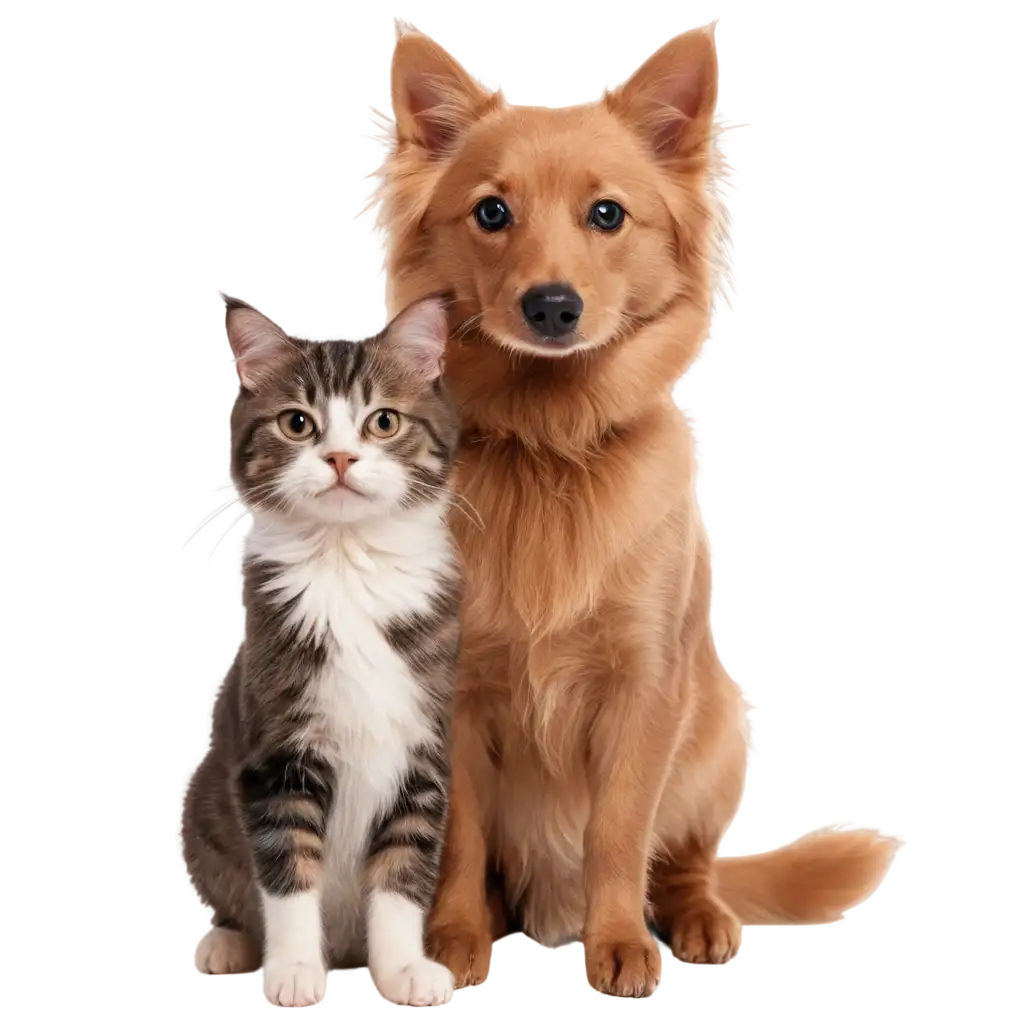 cute dog and cat photo together