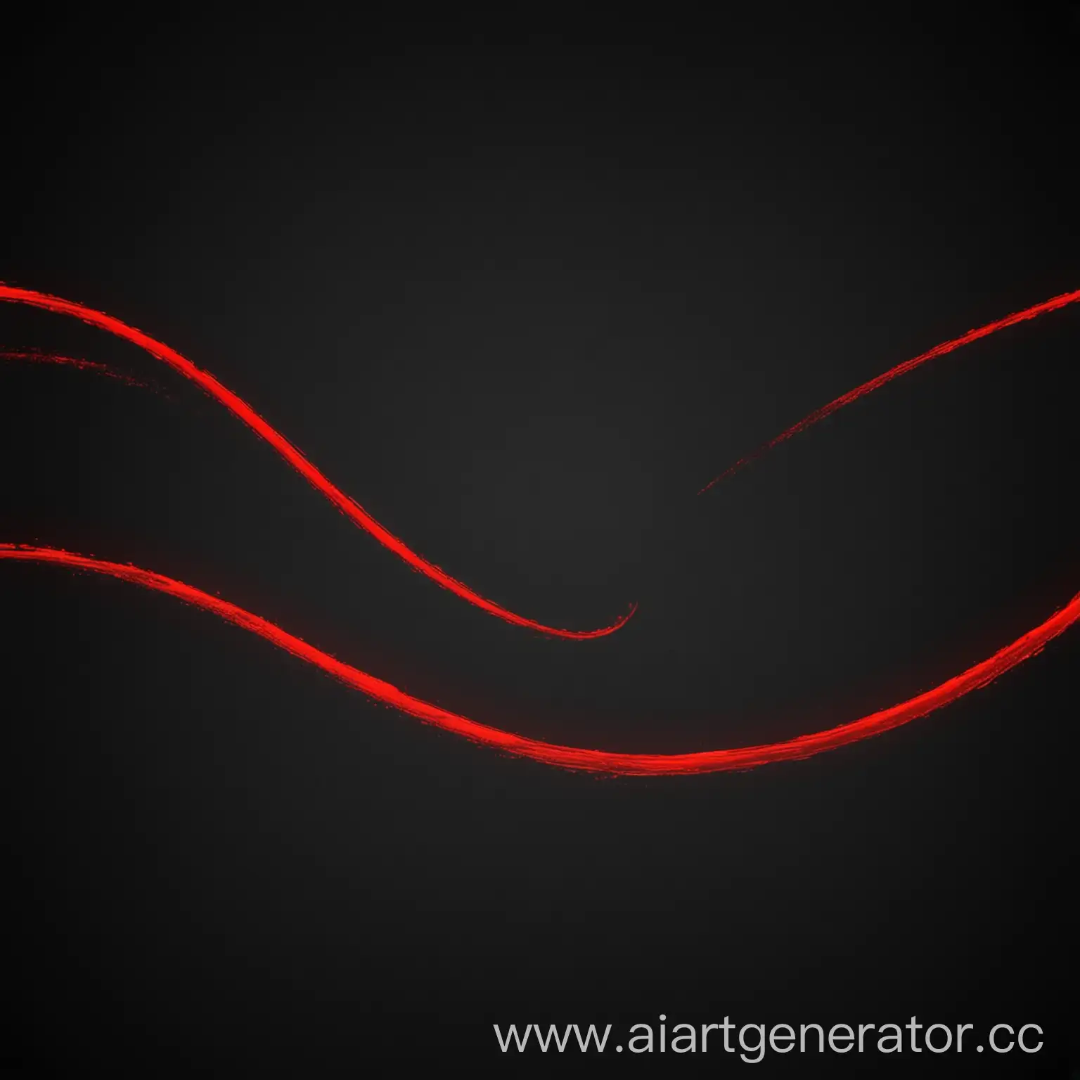 красная линия,изогнутая, эффекты, черный фон,, 4к, черный фон