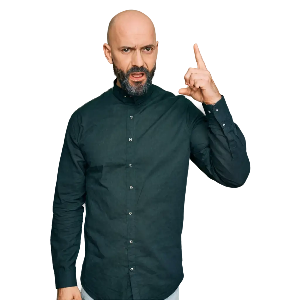 Sarcastic-Bald-Man-with-Beard-PNG-Image-Enhance-Online-Presence-with-Unique-Visual-Content