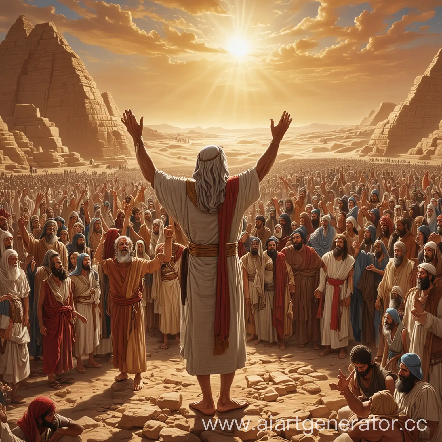 Moses-and-Israelites-Singing-Praise-to-the-Lord-A-Testament-of-Faith-and-Liberation