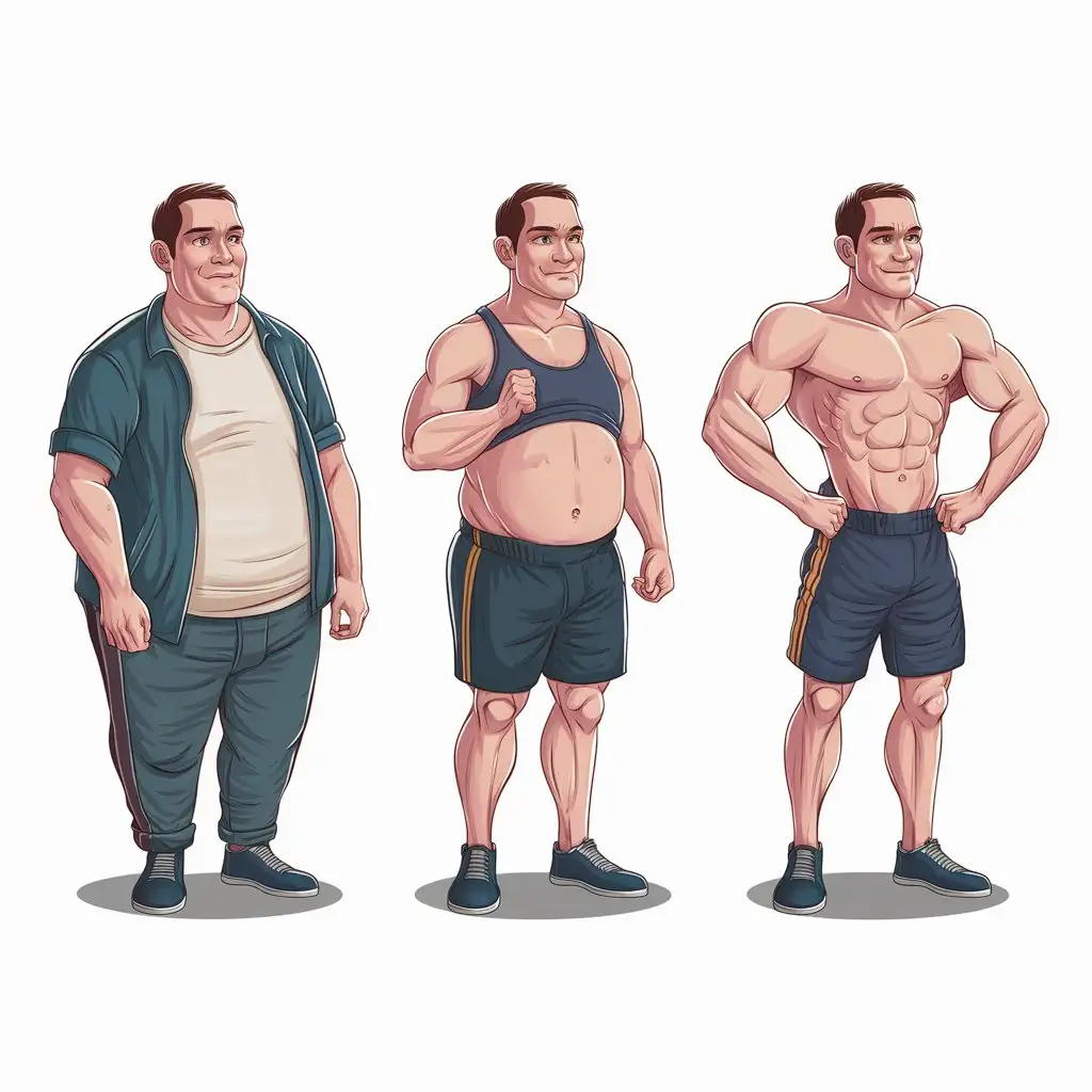 Progressive-Male-Weight-Loss-Transformation-From-Plump-to-Pumped