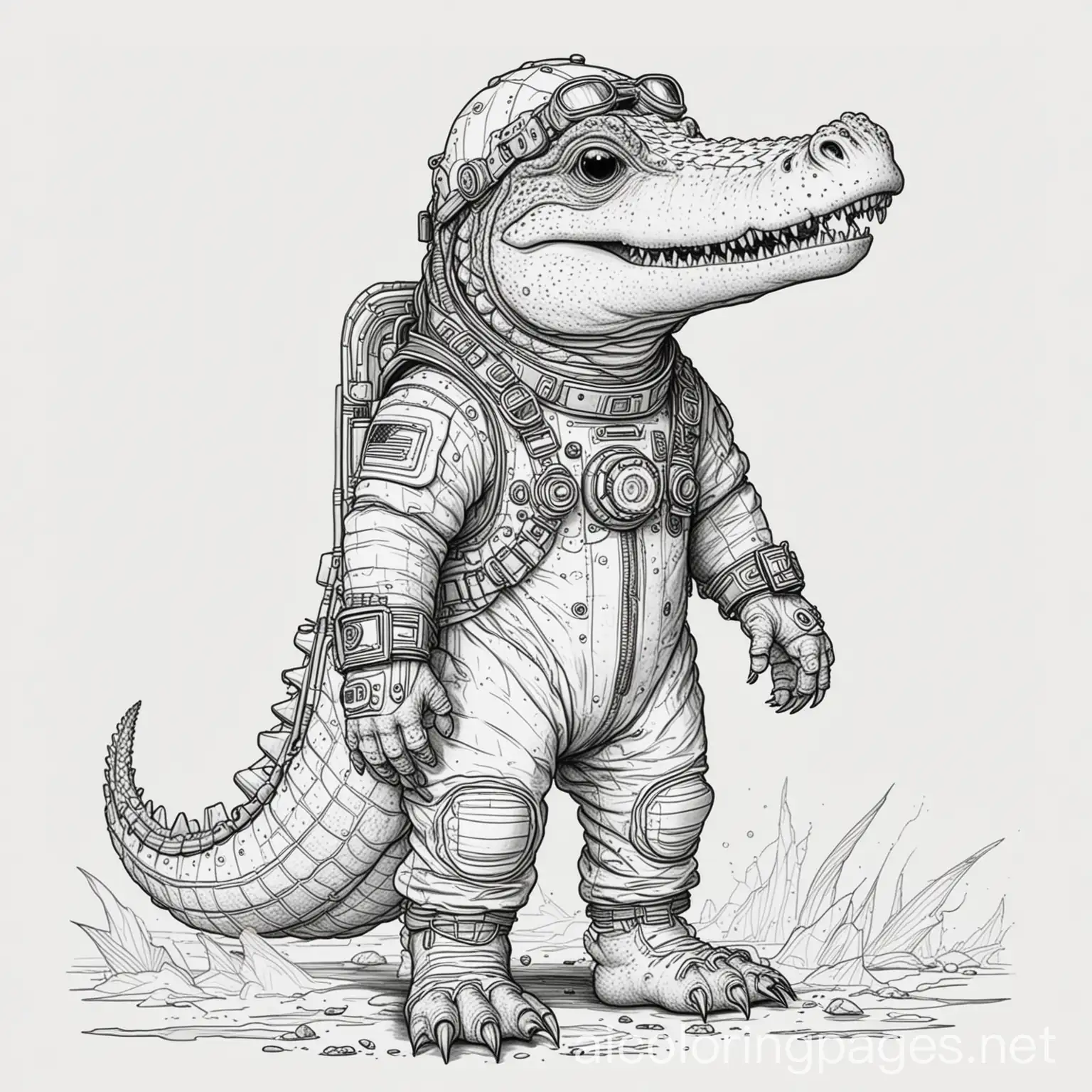 Space-Crocodile-Coloring-Page-for-Kids-Astronaut-Crocodile-Adventure