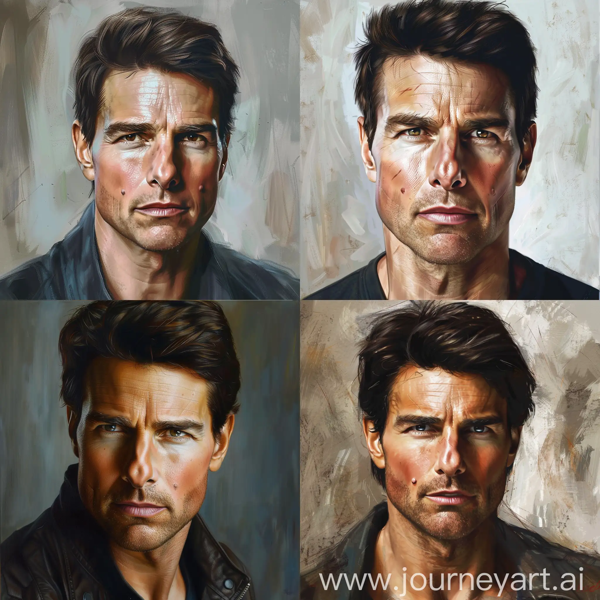 Portrait realistic Tom cruise 