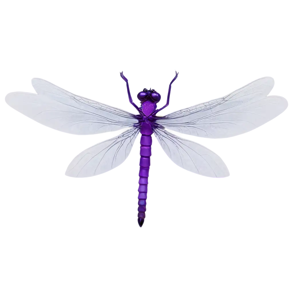 Thin-Purple-Dragonfly-with-White-Wings-PNG-Image-Exquisite-Art-for-Online-Creativity