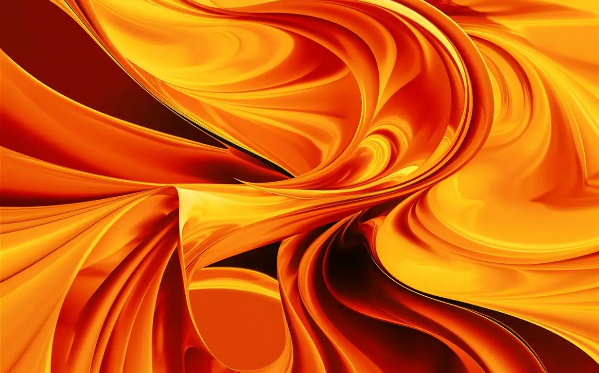 Vibrant Orange and Yellow Abstract Desktop Wallpaper