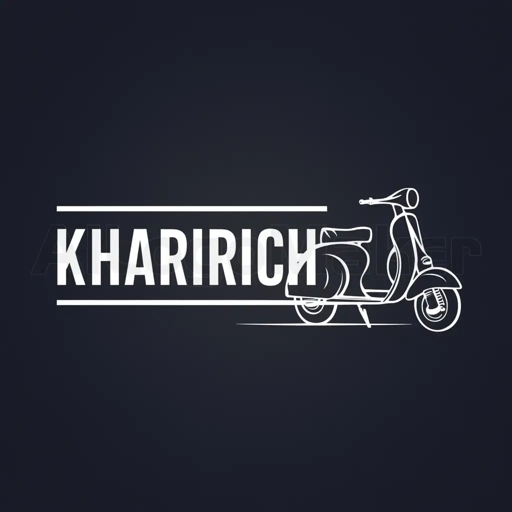 a logo design,with the text "kharirich", main symbol:Scooter,Moderate,clear background