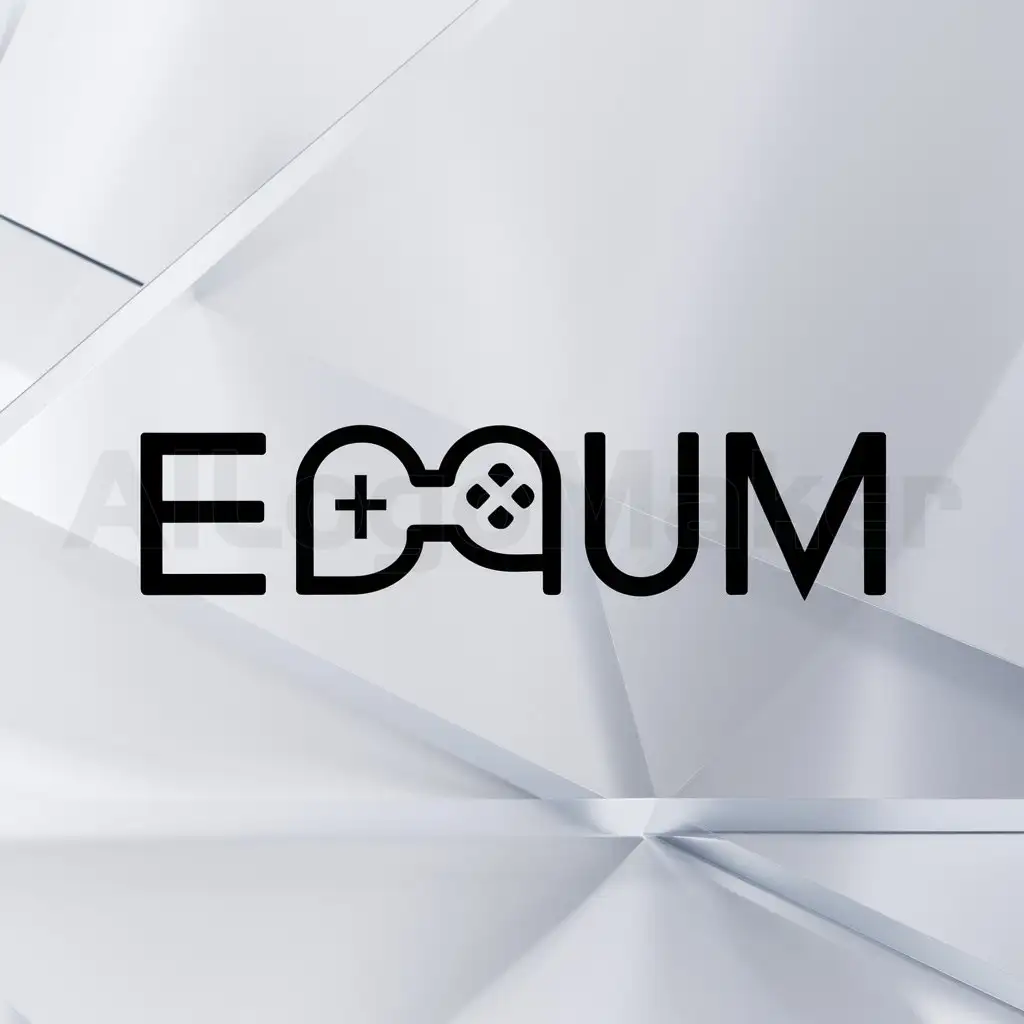 a logo design,with the text "Edrum", main symbol:gamification,Minimalistic,be used in Finance industry,clear background