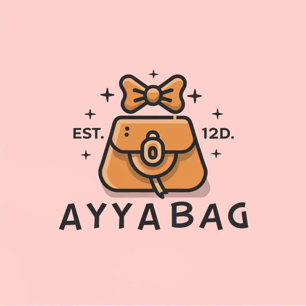 a logo design,with the text "Ayyana Bag", main symbol:Cute woman's bag,Moderate,be used in Fashion industry,clear background