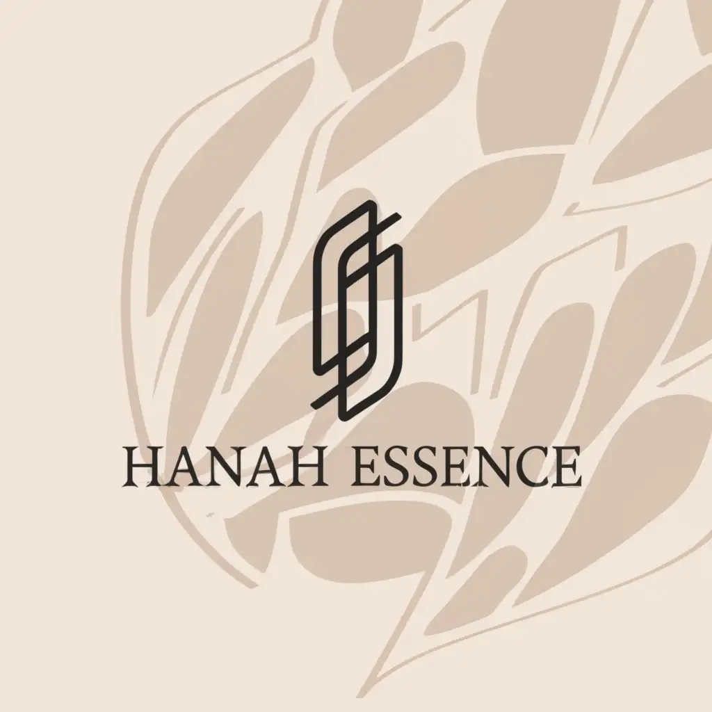 a logo design,with the text "Hanah Essence", main symbol:Modern and meaning,Moderate,clear background