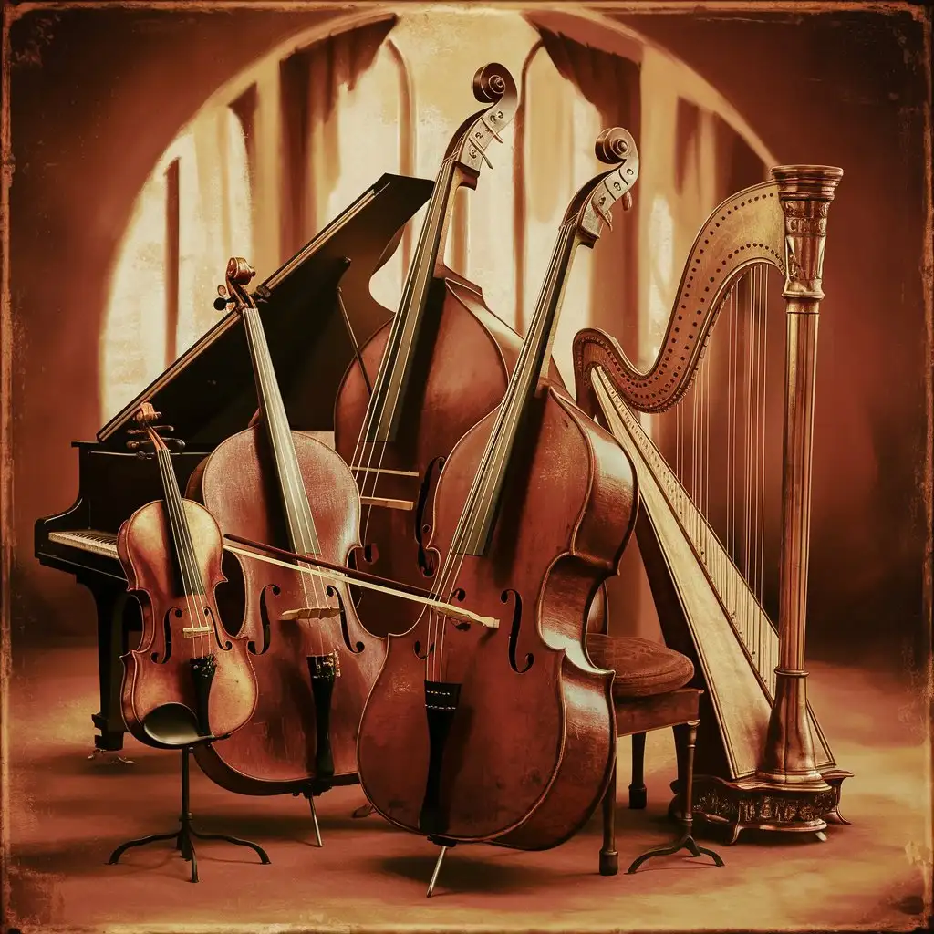 Classic Instruments Ensemble in Vintage Style