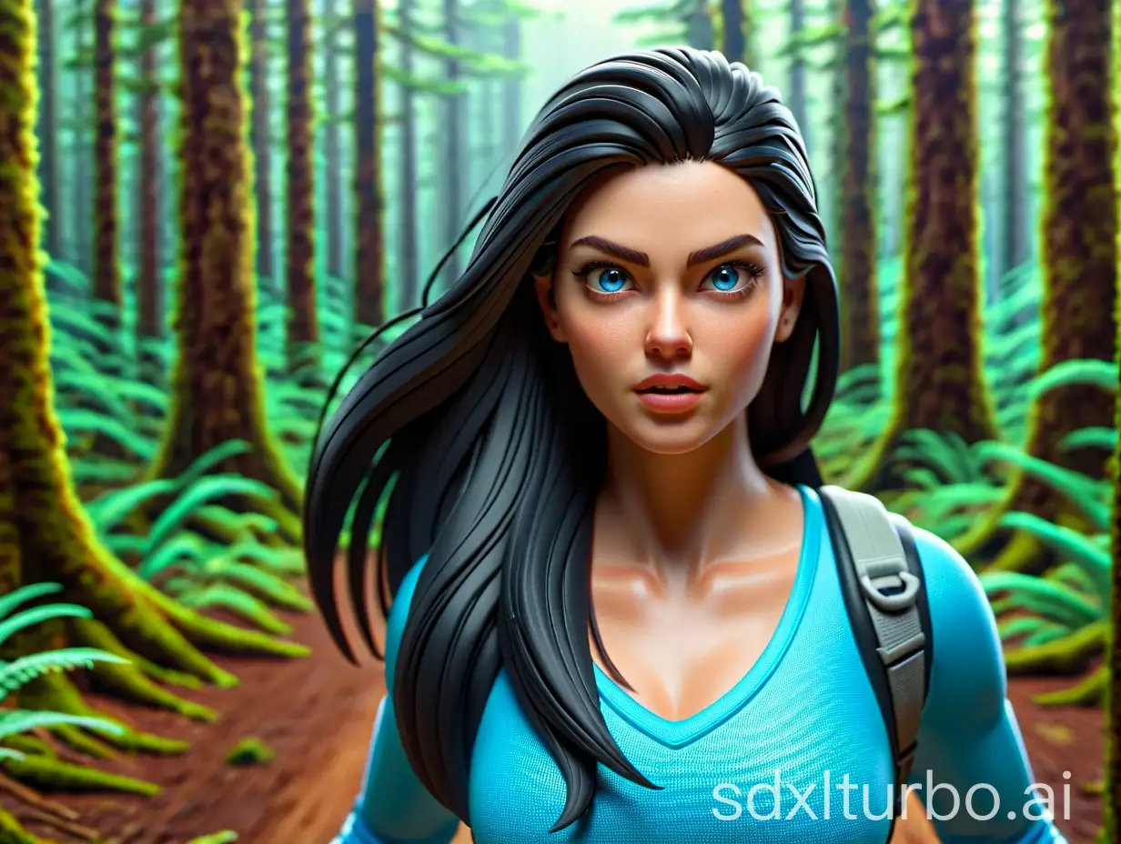 An amazing dynamic 3D photorealistic cartoon close up wide shot of a 21 year old Caucasian woman in a spooky forest, she has long parted black hair and blue eyes, there is also a Southern Cassowary is racing against her as they venture down the road, we see their determined faces in deep focus, gel lighting,  complex, spectral rendering, inspired by Hiroaki Samura, visually rich, Australia, stunning, 999 centillion resolution, 9999k, accurate color grading, sub-pixel detail, highest quality, Octane 10 render, seamless transitions, HDR, ray traced, bump mapping, depth of field, ARRI ALEXA Mini LF, ARRI Signature Prime 999999999999999999999999999999999999999999999999999999999999999999999999999999999999999999999999999999999999999999999999999999999999999999999999999999999999999999999999999999999999999999999999999999999999999999999999999999999999999999999999999999999999999999999999999999999999999999999999999999999999999999999999999999999999999999999999999999999999999999999999999999999999999999999999999999999999999999999999999999999999mm, f/1.8-2L, ar 4:3