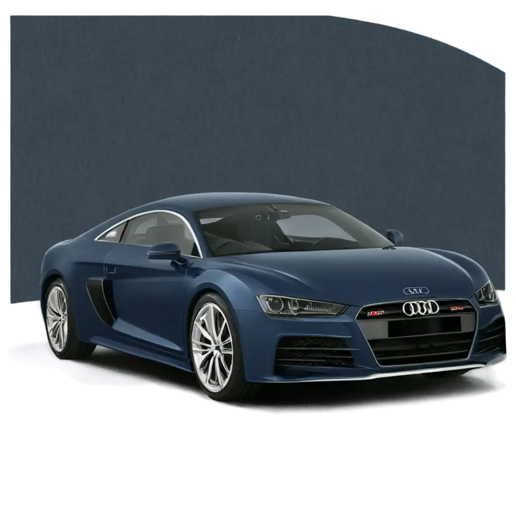 Dark blue car Audi