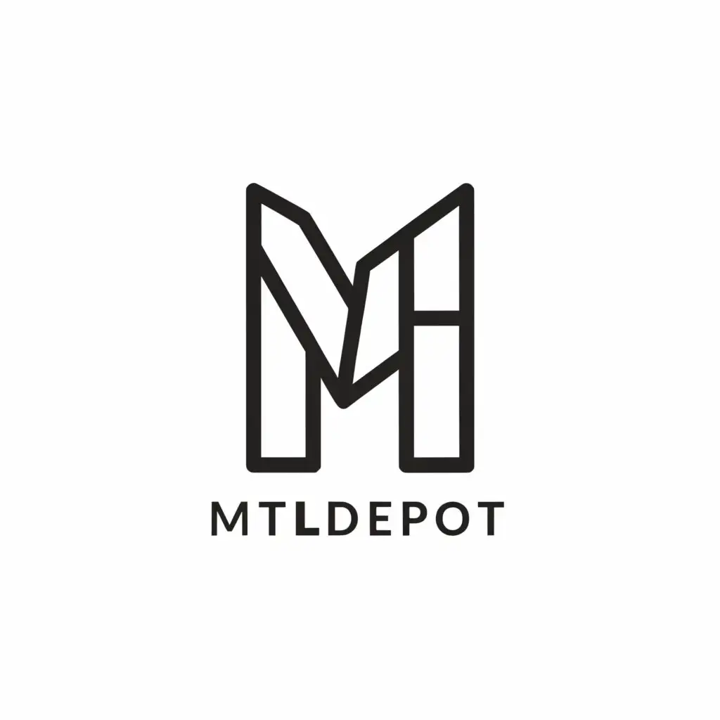 a logo design,with the text "mtldepot", main symbol:mtl,Minimalistic,be used in Retail industry,clear background