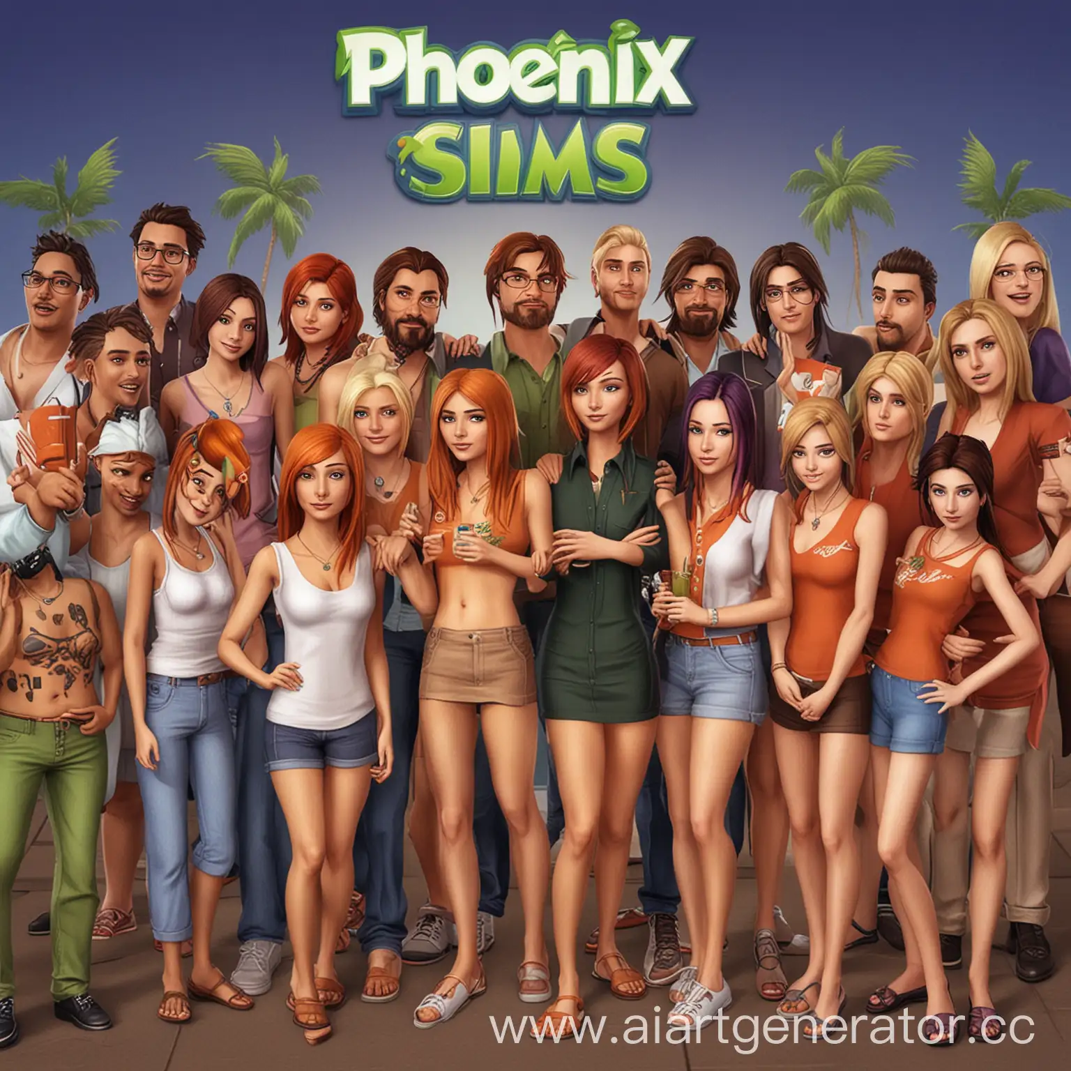 Phoenix-Simulates-Virtual-Life-Exploring-Digital-Realities