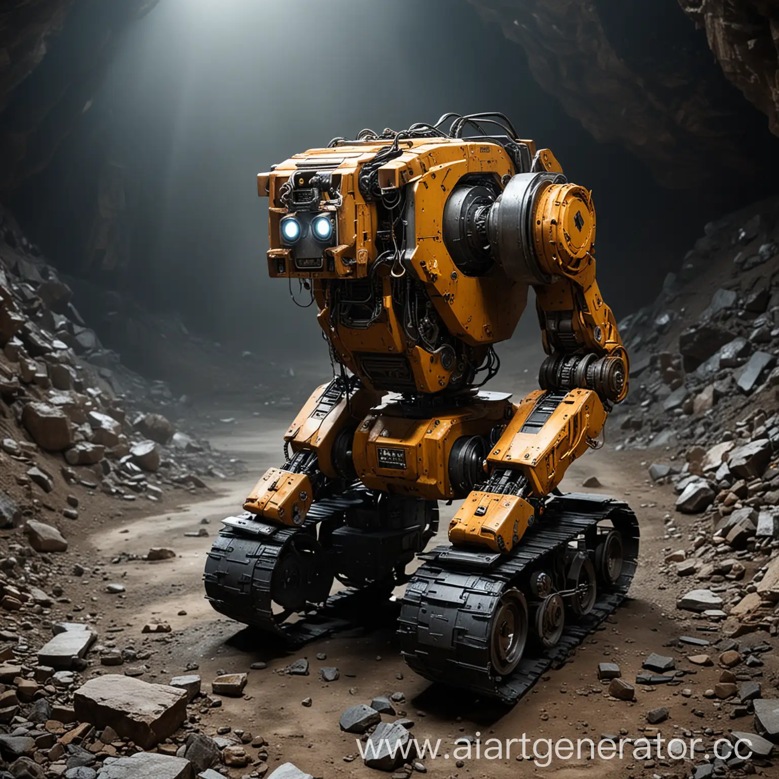 робот для помощи на шахте
