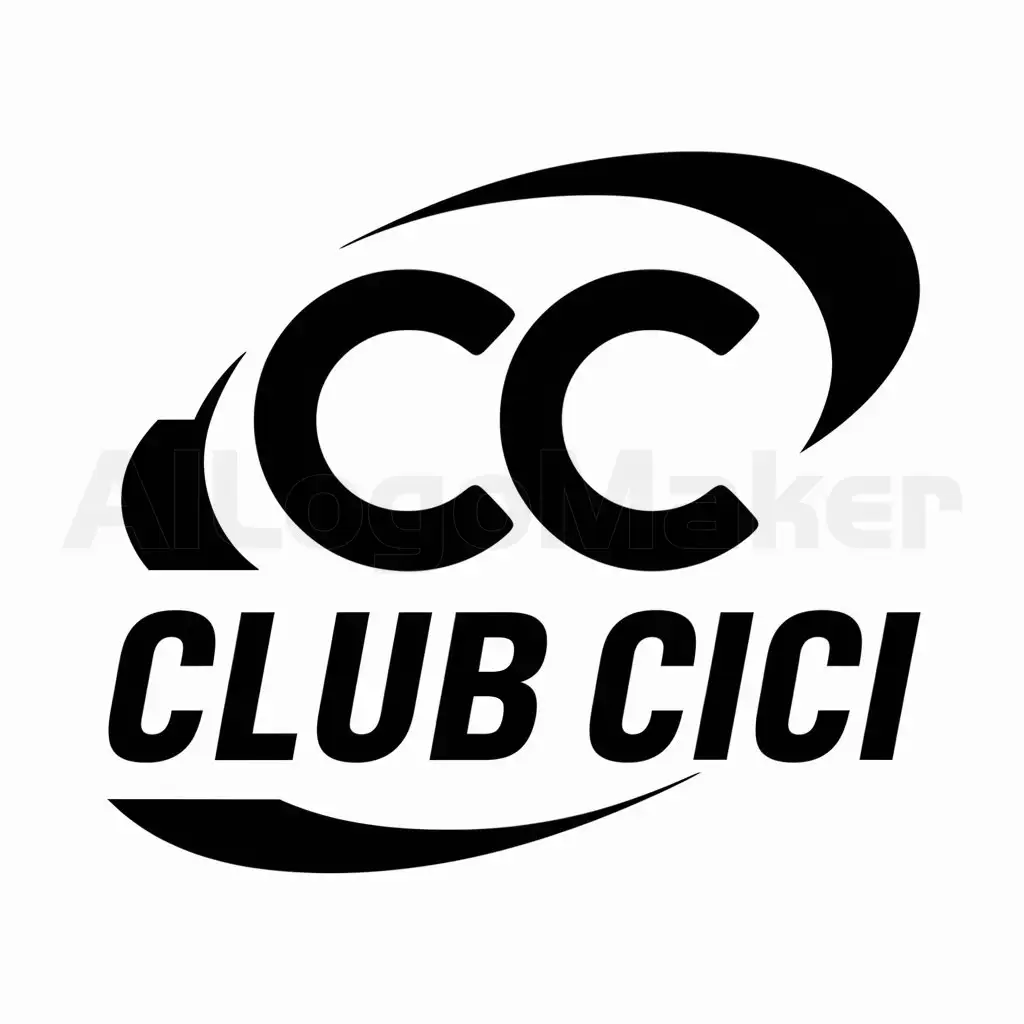 a logo design,with the text "Club Cici", main symbol:CC,Moderate,be used in Sports Fitness industry,clear background
