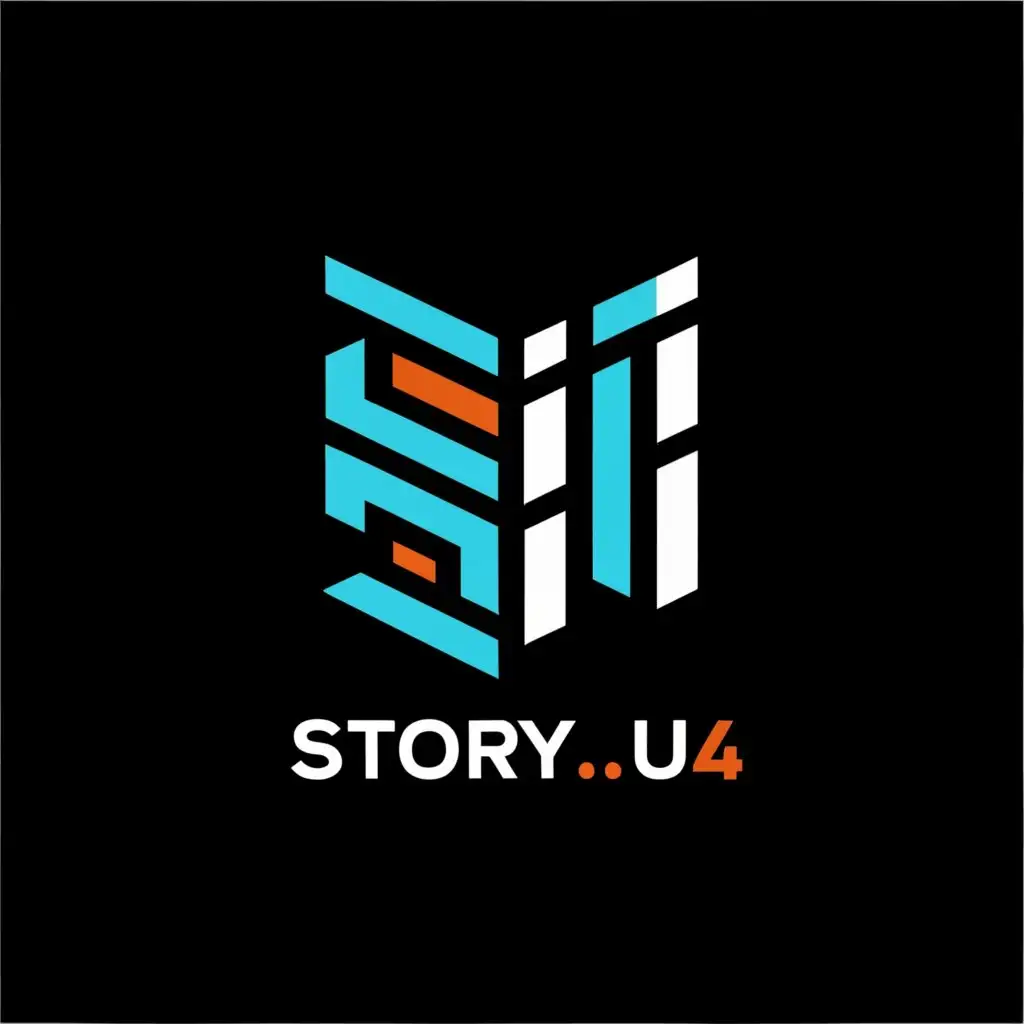 a logo design,with the text "story.u", main symbol:story.u4,Moderate,be used in Others industry,clear background