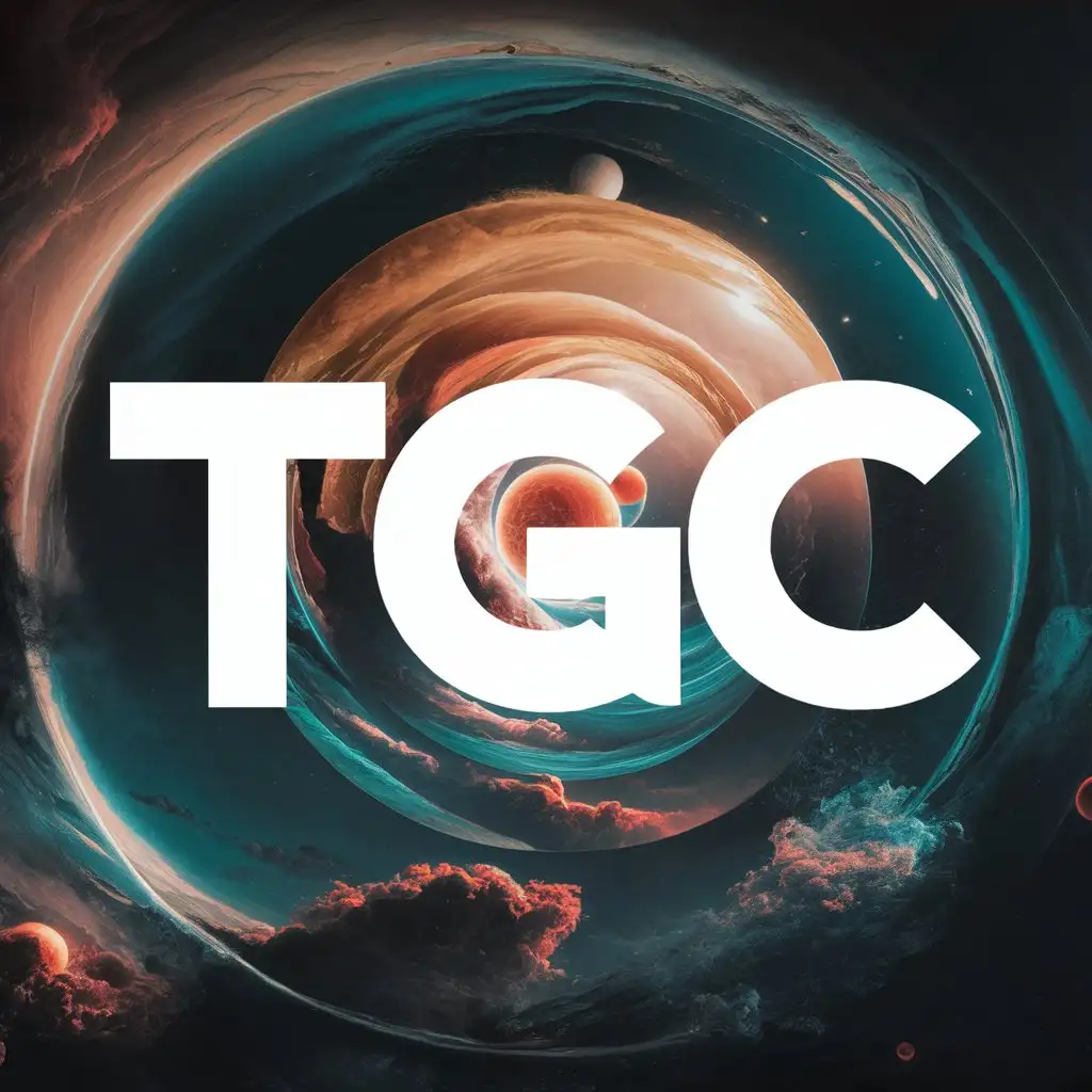 Нарисуй обложку для канала с надписью TGC