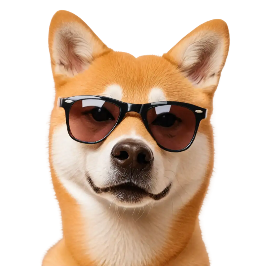 Shiba inu dog wif cool shades