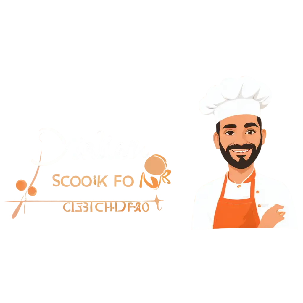 chef cook for logo indian men