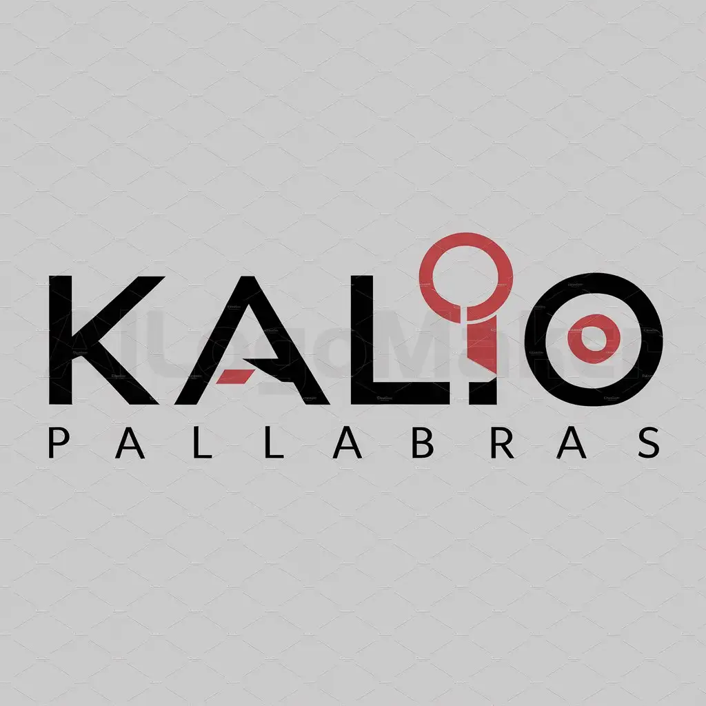 a logo design,with the text "KALIO", main symbol:palabras,Moderate,be used in Technology industry,clear background