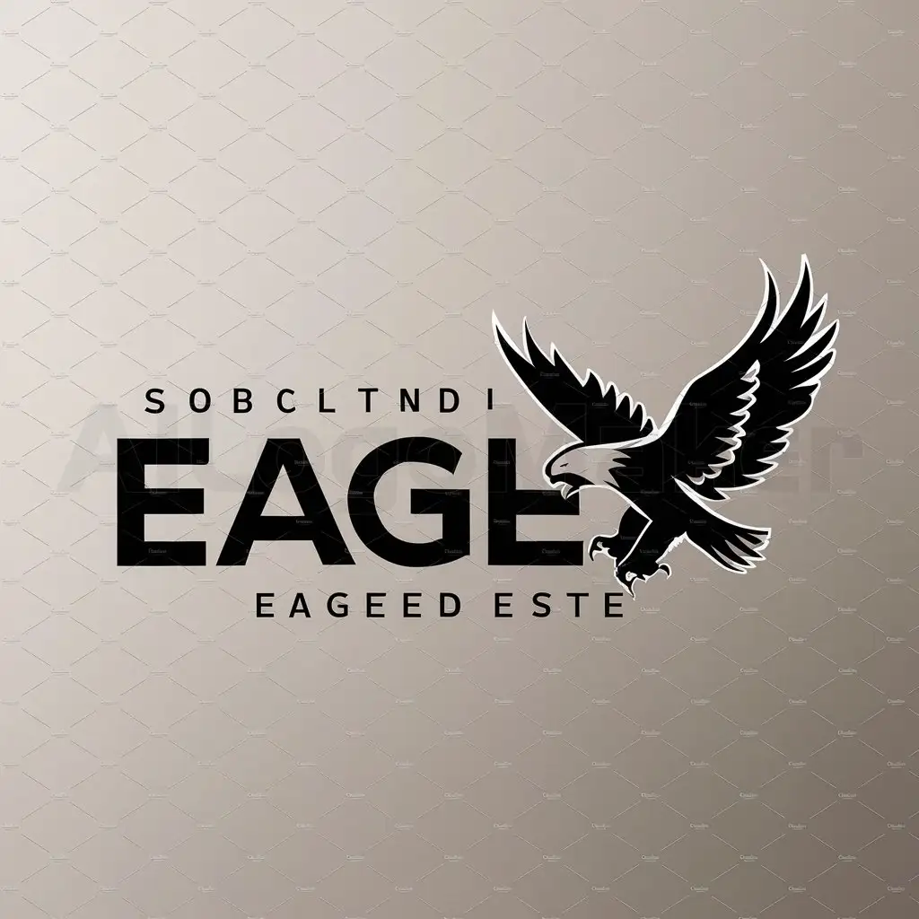 a logo design,with the text "eagle", main symbol:eagle,Moderate,clear background