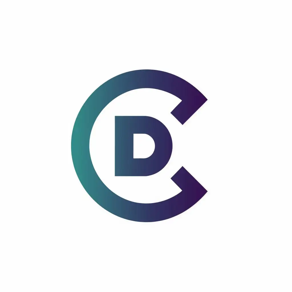 a logo design,with the text "D", main symbol:Circle ,Moderate,be used in Others industry,clear background
