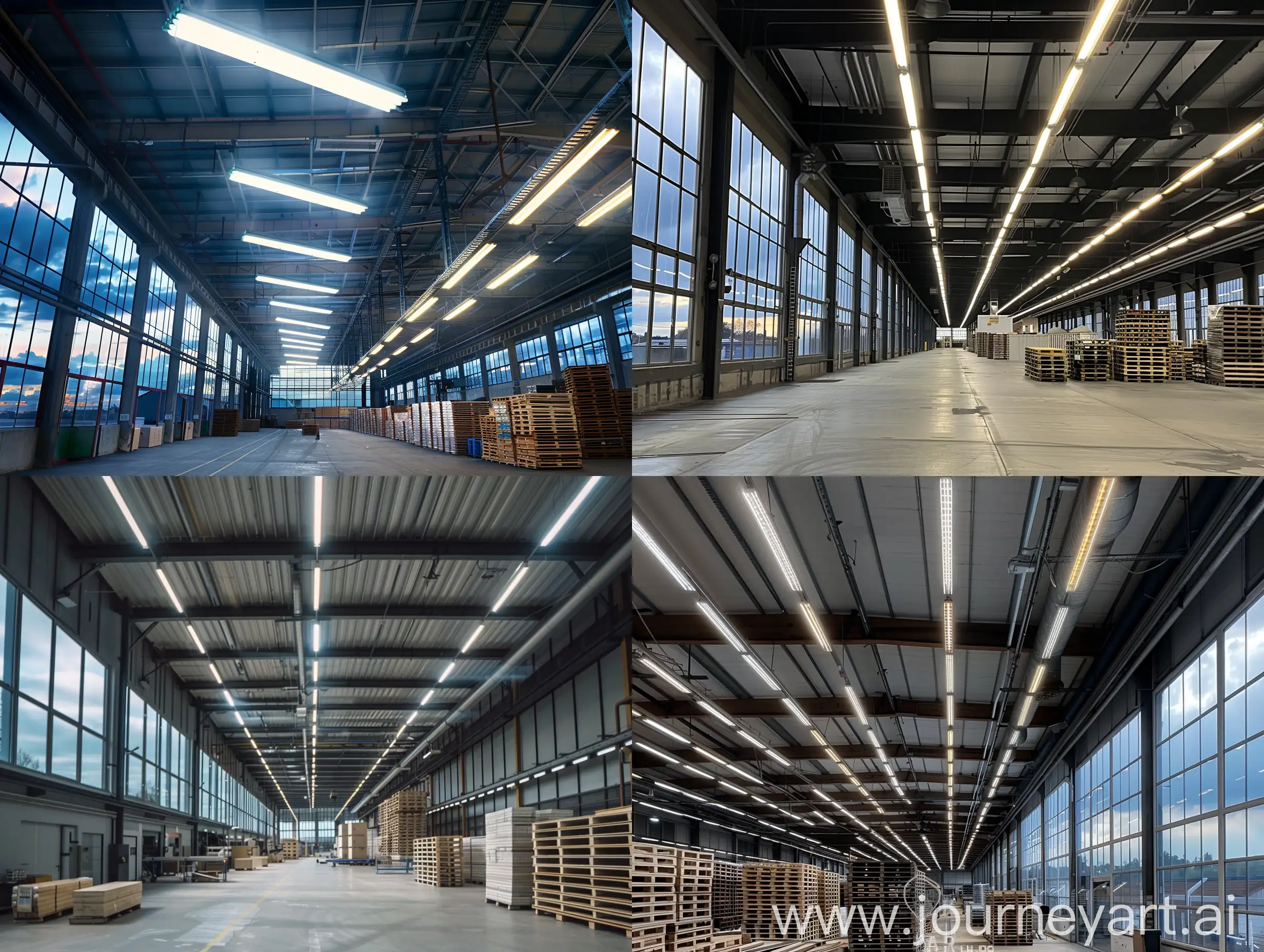 Industrial-Warehouse-with-Exposed-Steel-Beams-and-Wooden-Crates