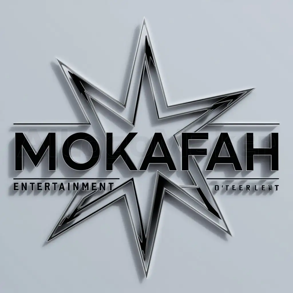 a logo design,with the text "Mokafah", main symbol:Excellent,complex,be used in Entertainment industry,clear background