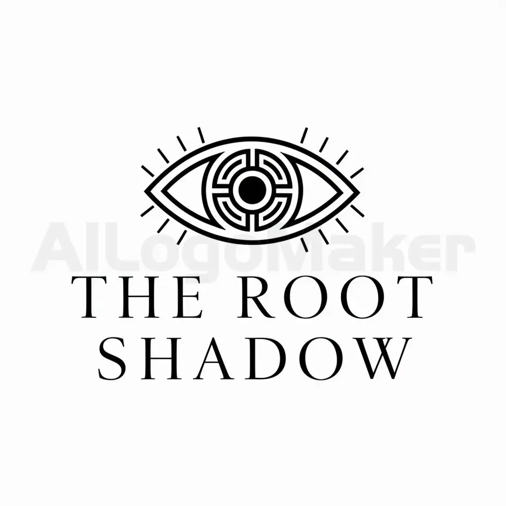 a logo design,with the text "The RooT Shadow", main symbol:EYE,complex,be used in Legal industry,clear background