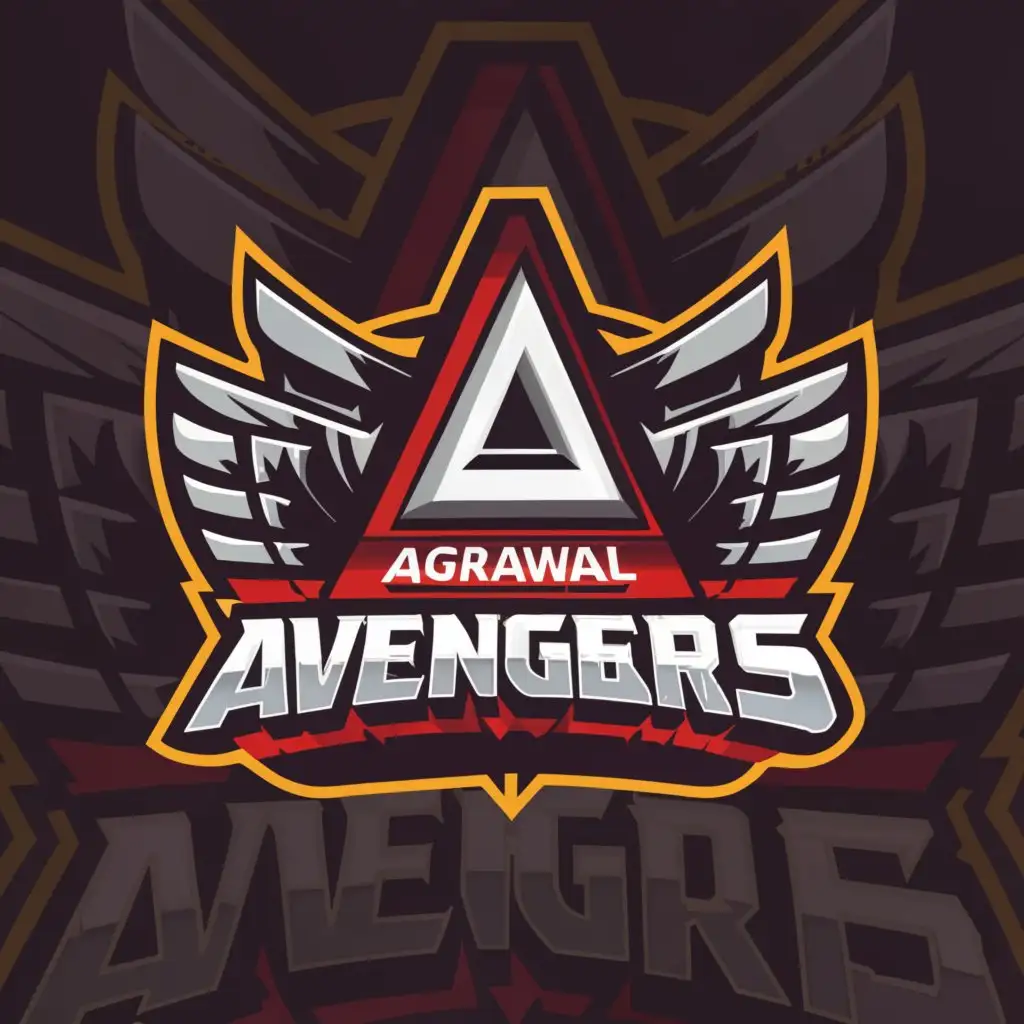 a logo design,with the text "Agrawal Avengers", main symbol:Agrawal Avengers,Moderate,be used in Sports Fitness industry,clear background