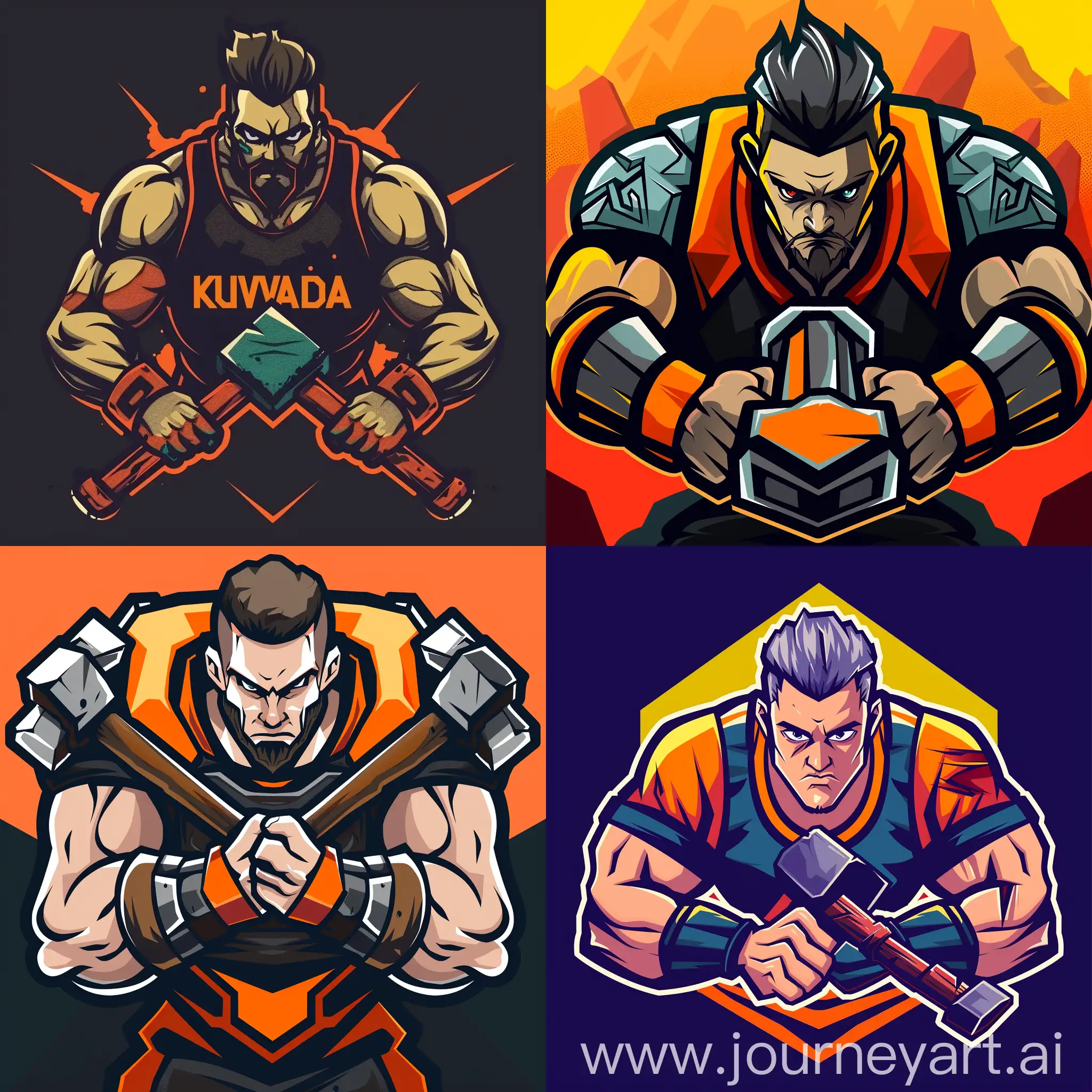 Dynamic-Strong-Man-with-Sledgehammer-Inspiring-Logo-for-eSports-Team-Kuvalda