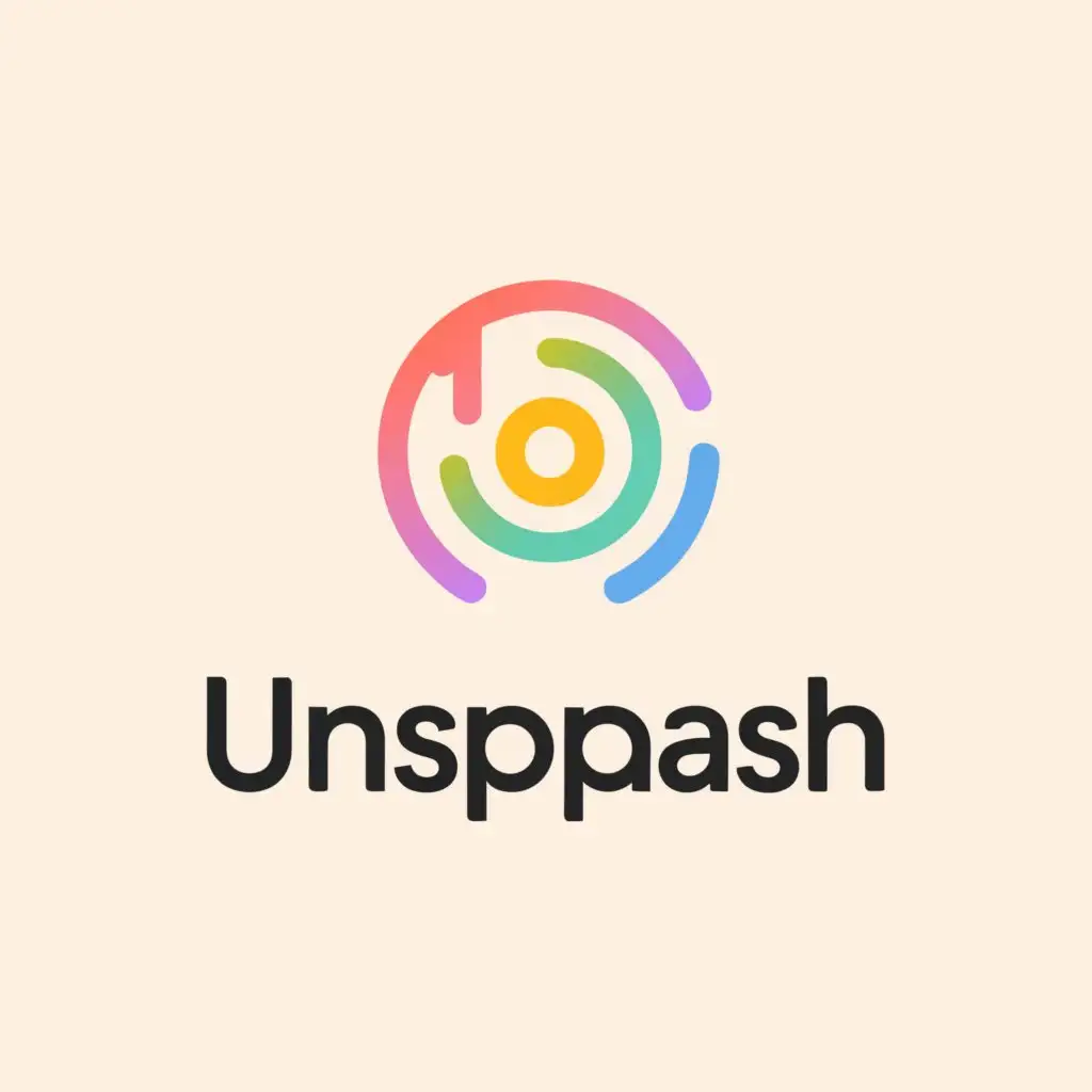 a logo design,with the text "unsplash", main symbol:playful style,Minimalistic,be used in Technology industry,clear background