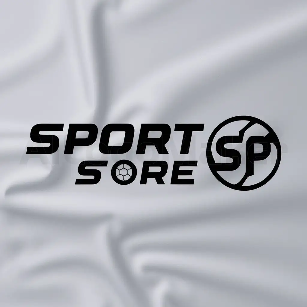 LOGO-Design-For-Sport-Store-Bold-Text-with-Dynamic-Athletic-Symbol-on-Clear-Background