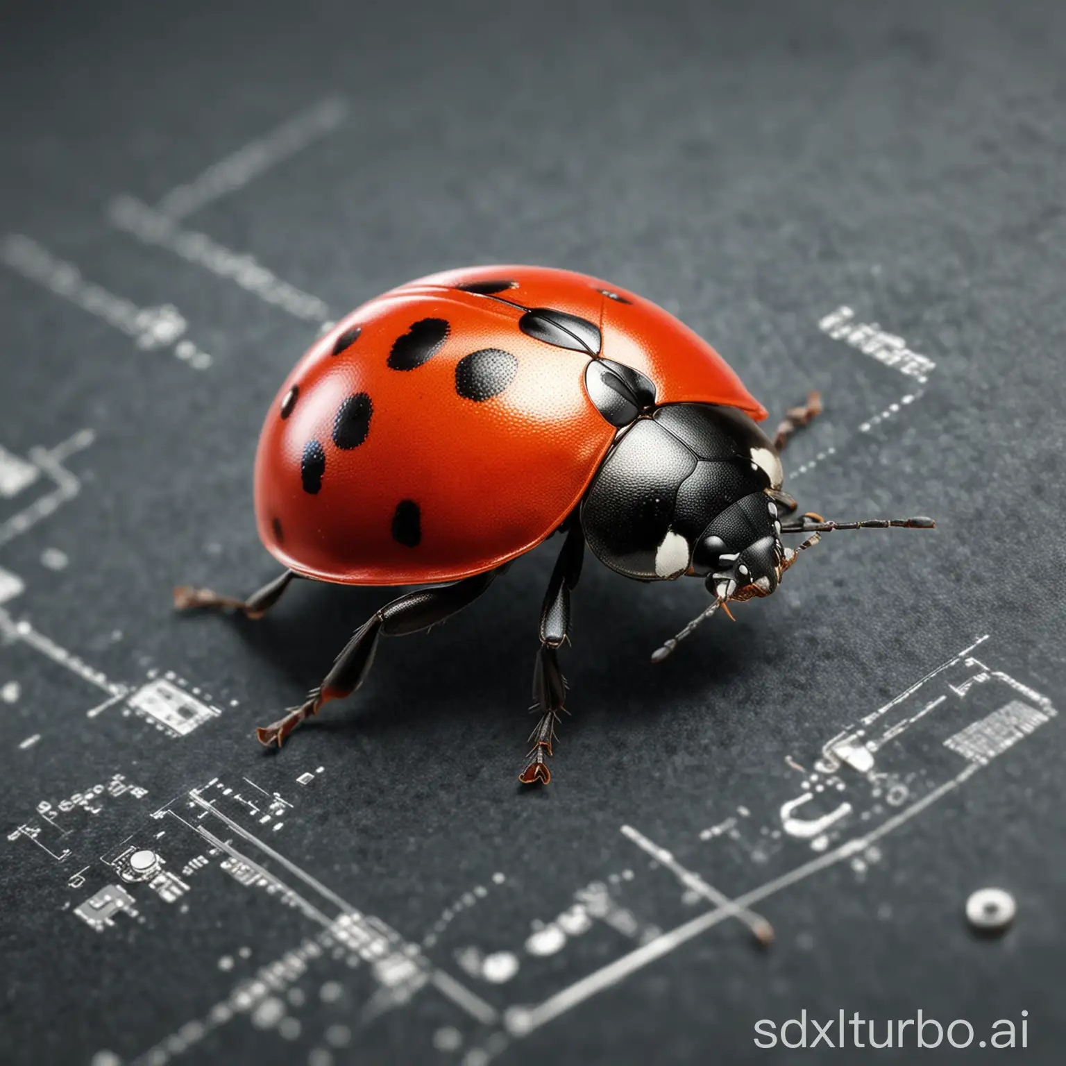 A ladybug full of technology