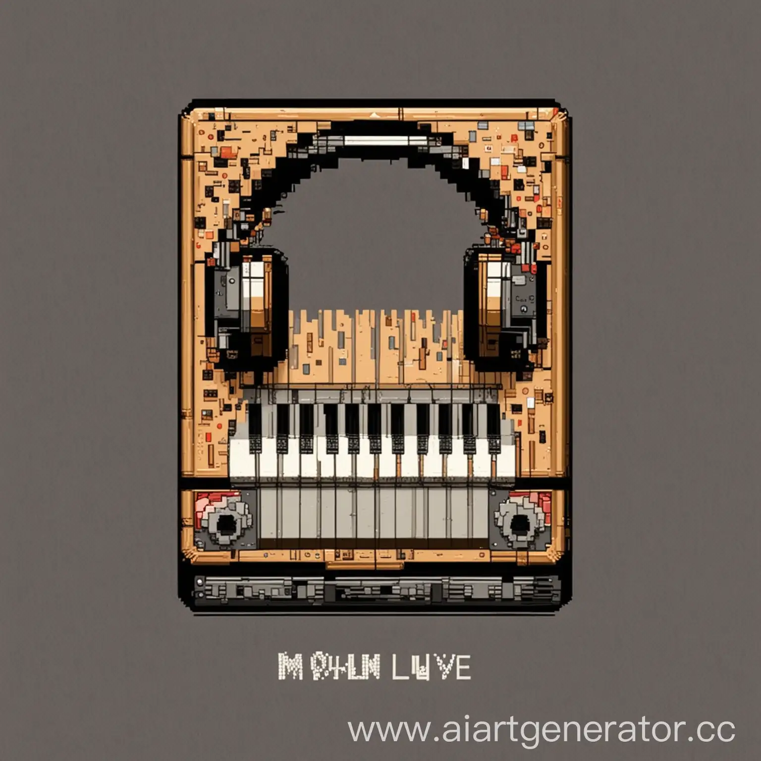 music pixel art