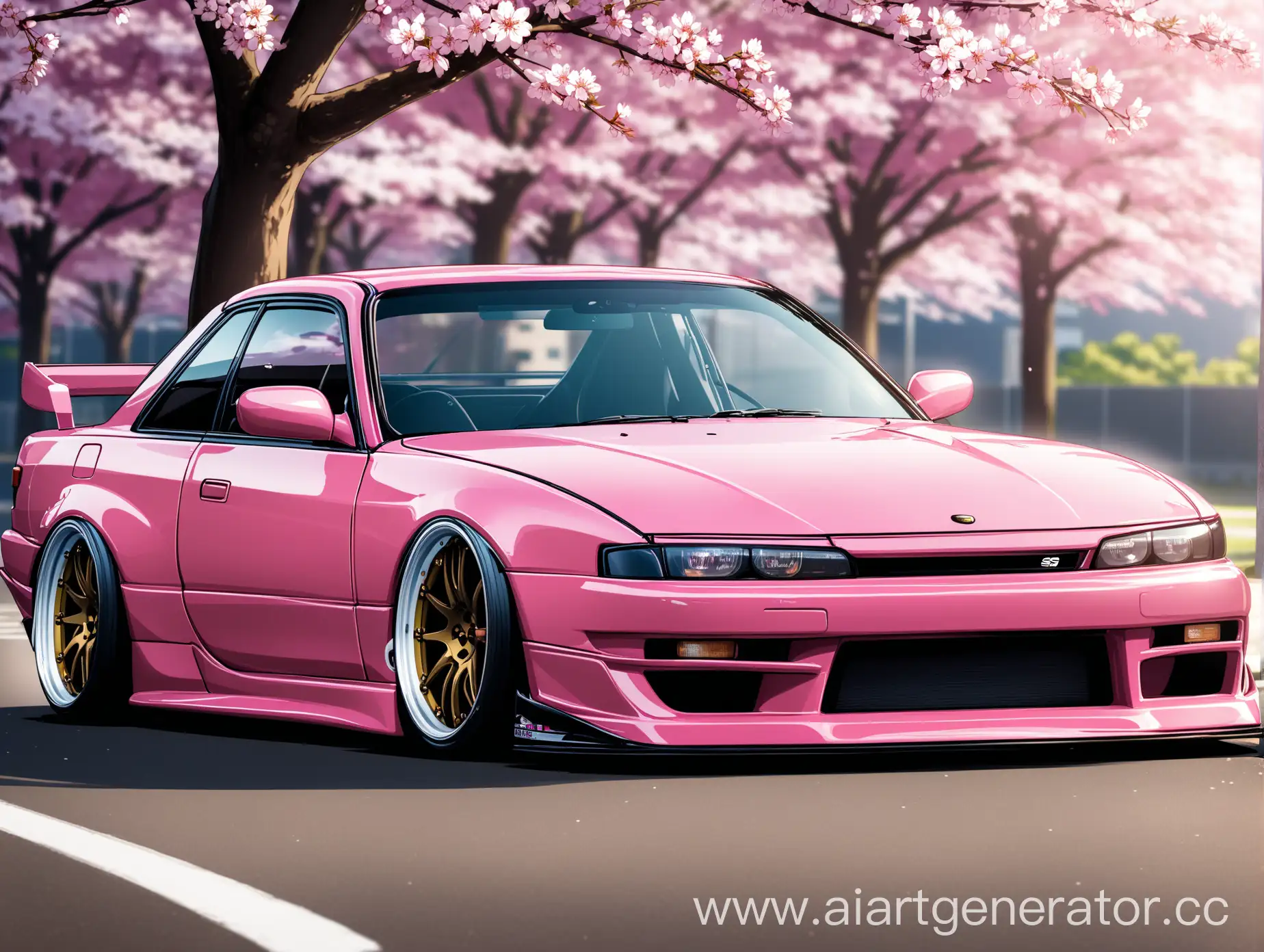 silvia s13, сакура
