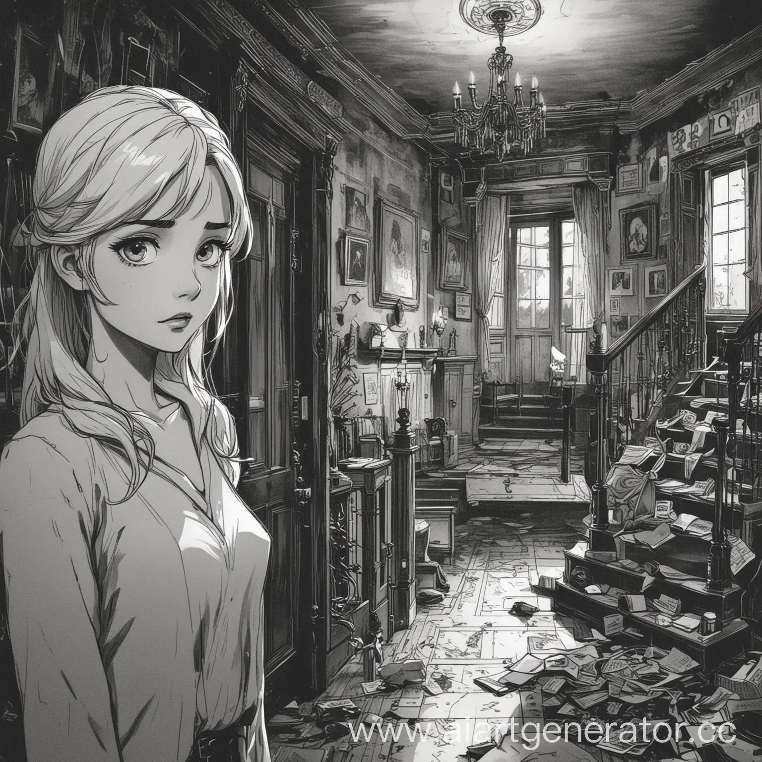 Exploring-a-Haunted-Mansion-Anime-Comic-Dialogue