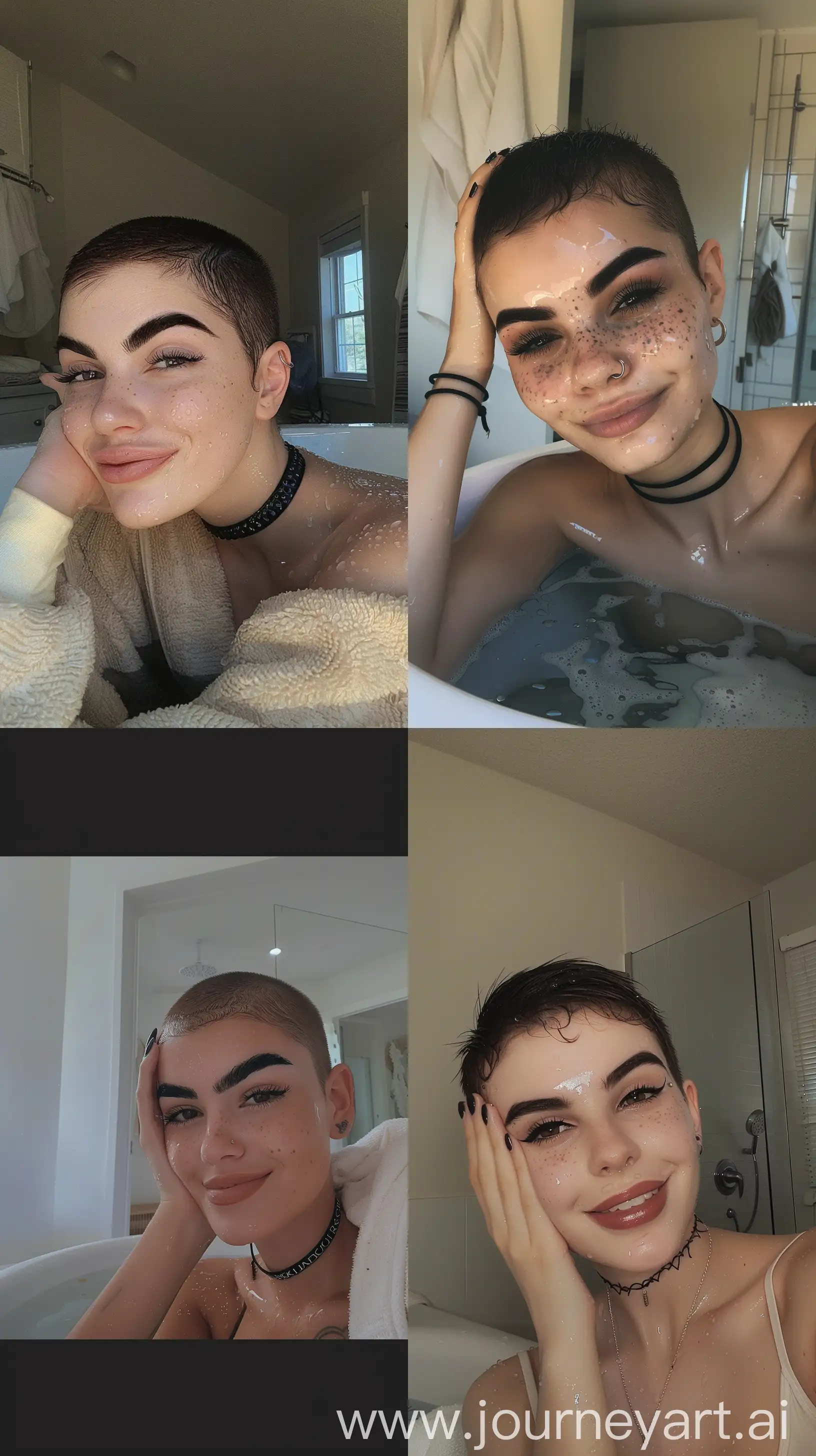 EGirl-Selfie-Smiling-with-Intensity-by-the-Tub