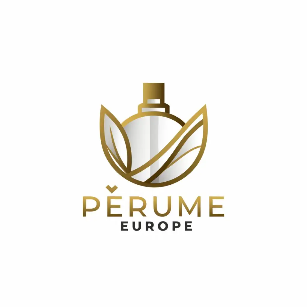 a logo design,with the text "Perfume Europe", main symbol:perfume,Moderate,be used in perfumery industry,clear background