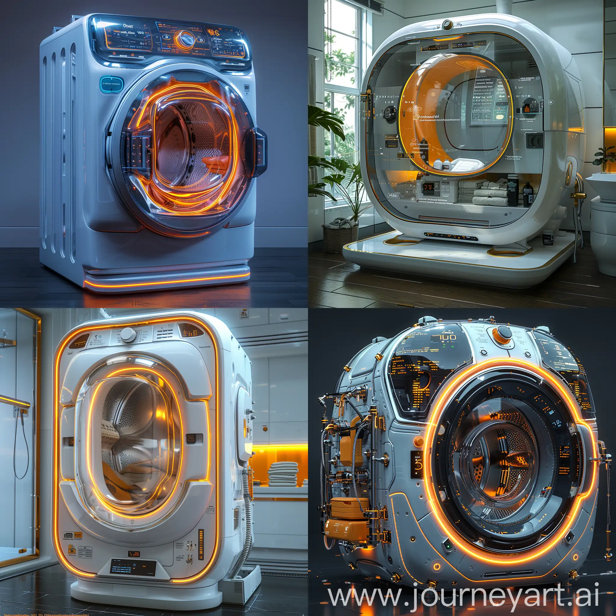 Futuristic-NanoCoated-Drum-Washing-Machine-with-AIPowered-Ozone-Disinfection