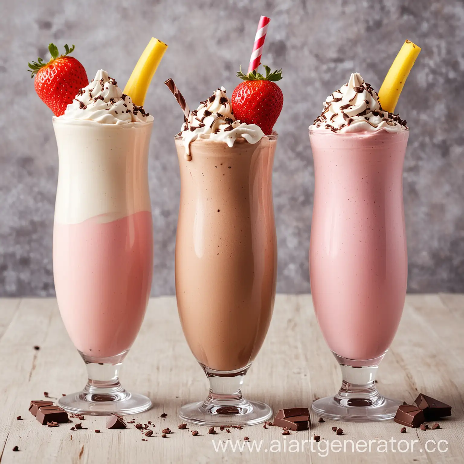 Delicious-Variety-of-Milkshakes-Chocolate-Banana-Strawberry-Cream