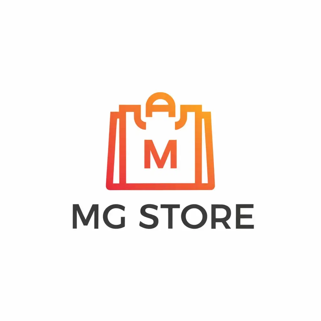 a logo design,with the text "MG STORE", main symbol:SHOP,complex,be used in Internet industry,clear background