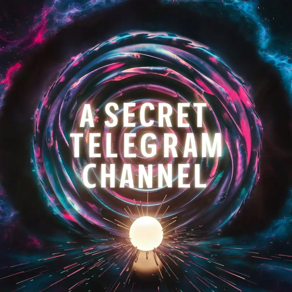 Заставка телеграмм каналу с названием по секрету всей системе
